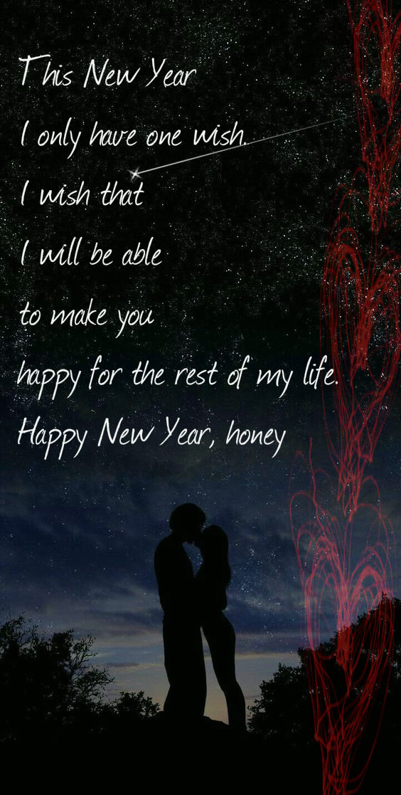 how do you wish your love happy new year