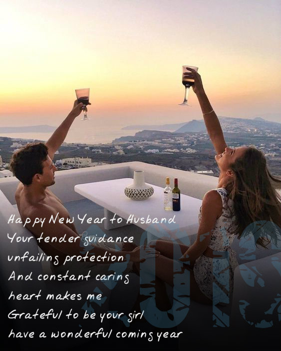 Romantic New Year Wishes for Husband